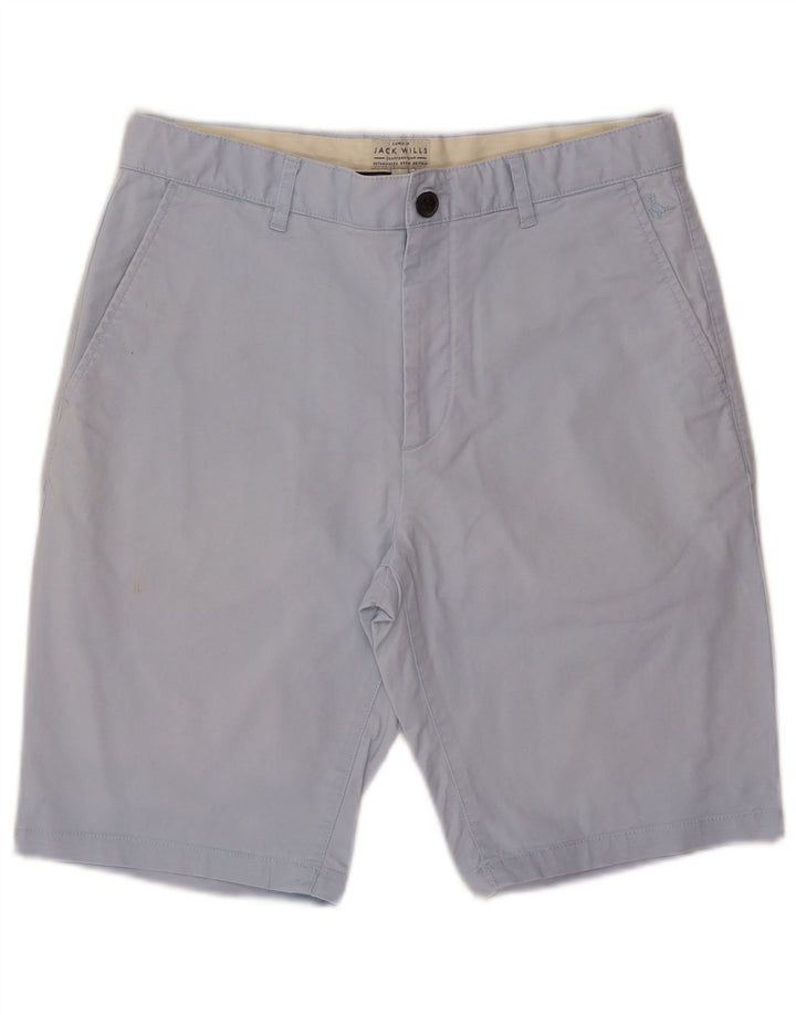 JACK WILLS Herren Chinoshorts W32 mittelblaue Baumwolle