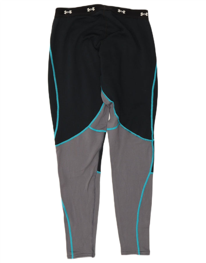 Under Armour Damen-Leggings mit Grafik, UK 12, mittleres Marineblau, Farbblock