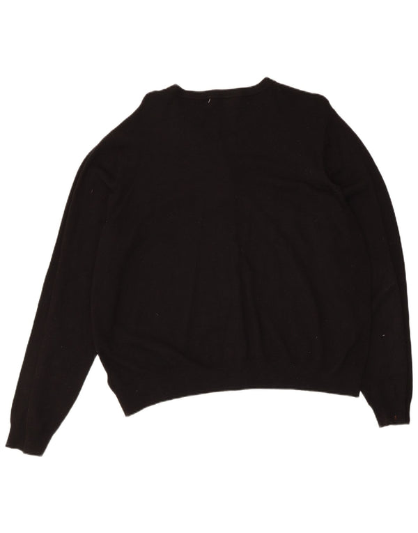 Marks & Spencer Damen-Cardigan-Pullover UK 22 3XL Schwarze Viskose