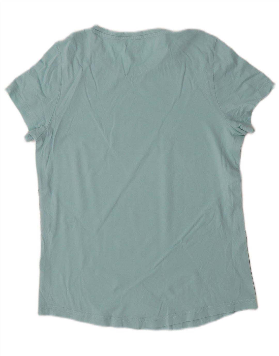 PUMA Damen Grafik T-Shirt Top UK 12 Mittelblau Farbblock