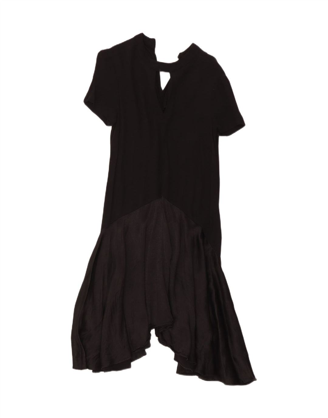 Marks & Spencer Damen Asymmetrisches Kleid UK 10 Small Schwarz