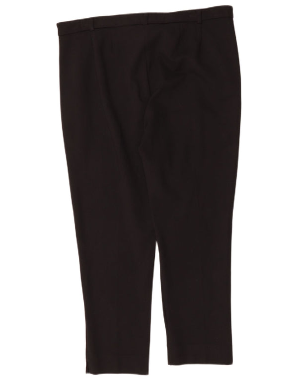 Marks & Spencer Damen gerade Anzughose UK 18 XL W36 L26 Schwarz