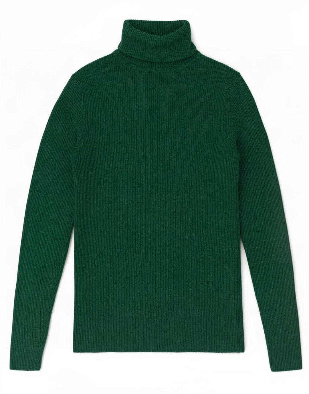 Marks & Spencer Damen-Pullover mit Rollkragen, Gr. 10, Größe S, grüne Viskose