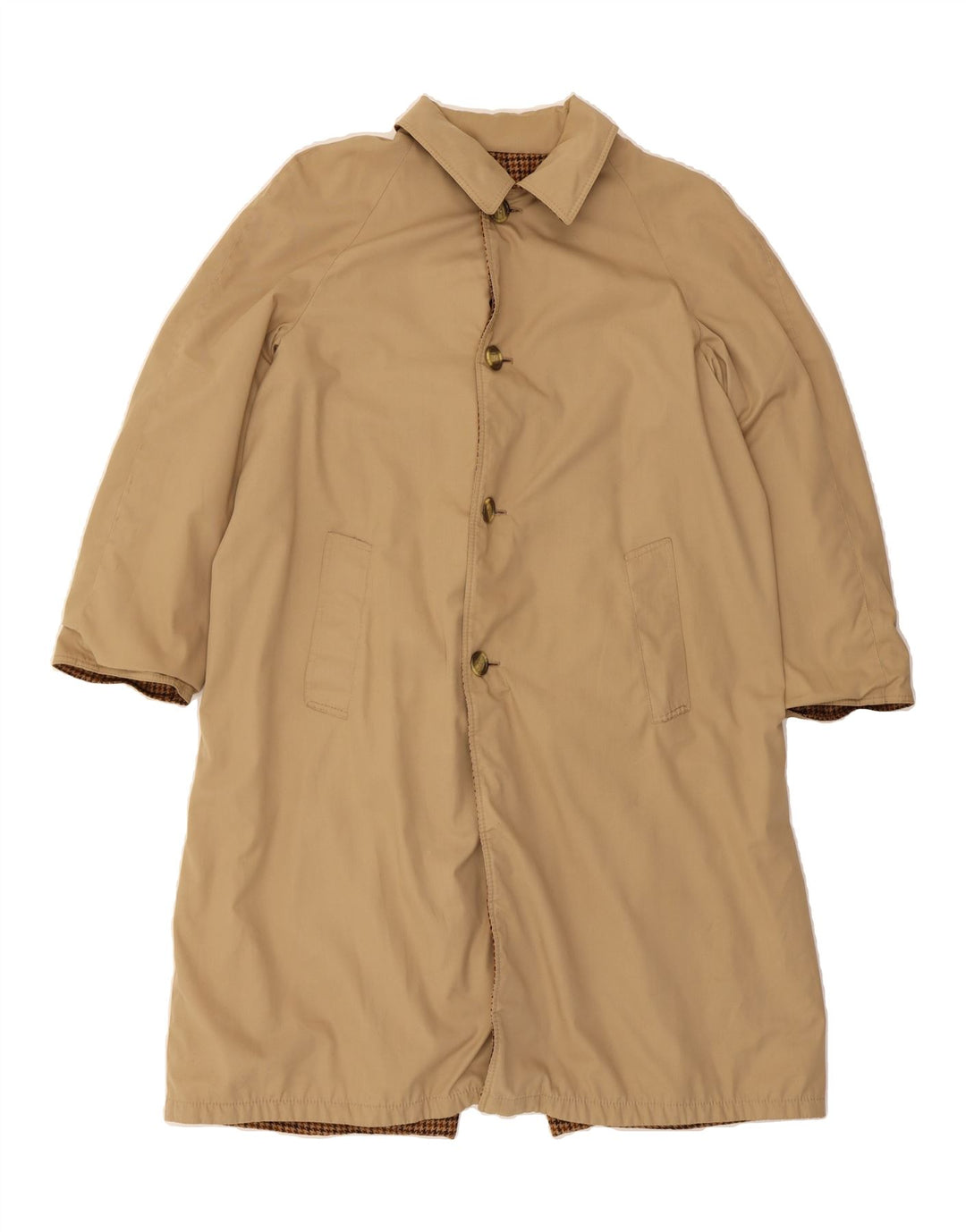 TREND IN TREVIRA Herren Wendemantel UK 38 Mittelbeige Polyester