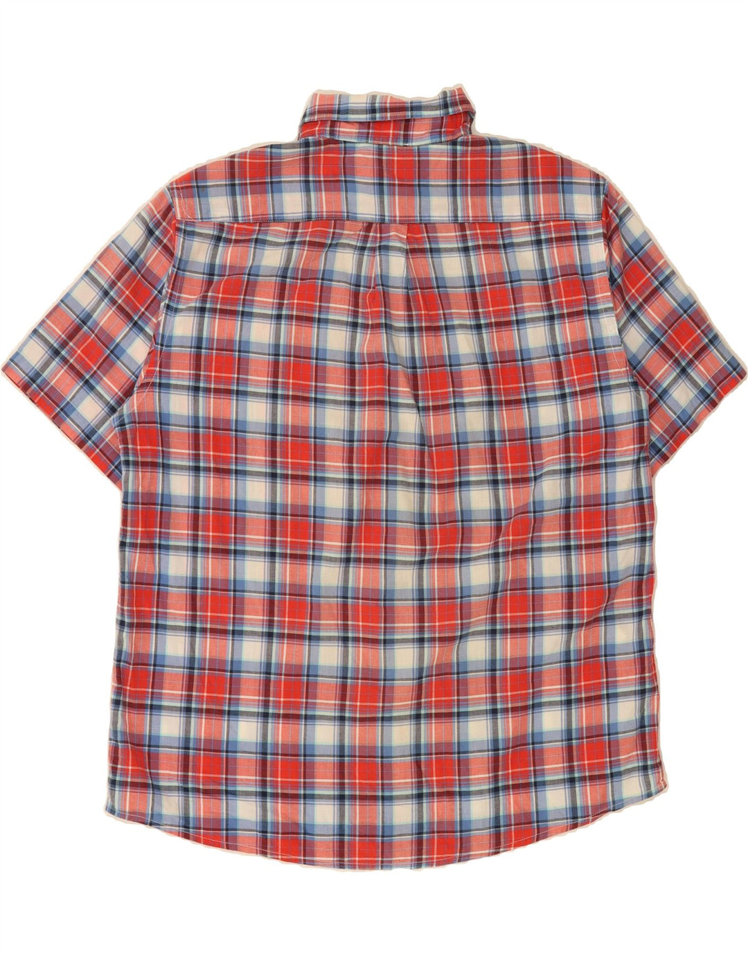 DOCKERS Mens Short Sleeve Shirt Large Red Check Cotton Vintage Dockers and Second-Hand Dockers from Messina Hembry 