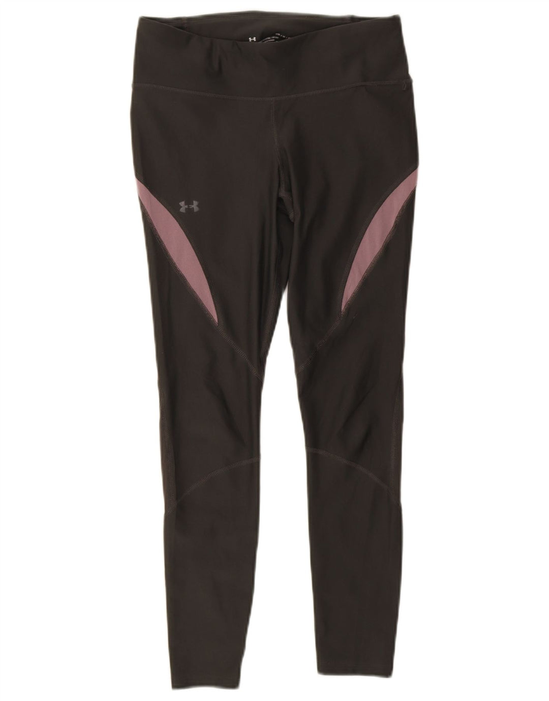 Under Armour Damen Dri Fit Crop Leggings UK 14 Mittelgrauer Farbblock
