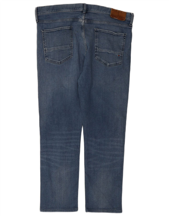 Tommy Hilfiger Herren Bleecker Slim Jeans W38 L27 Blaue Baumwolle