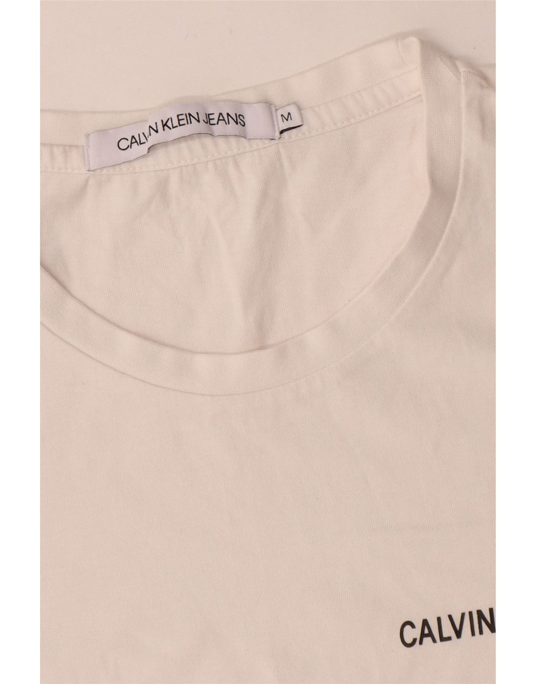 Calvin Klein Jeans Herren T-Shirt Top Mittelweiß