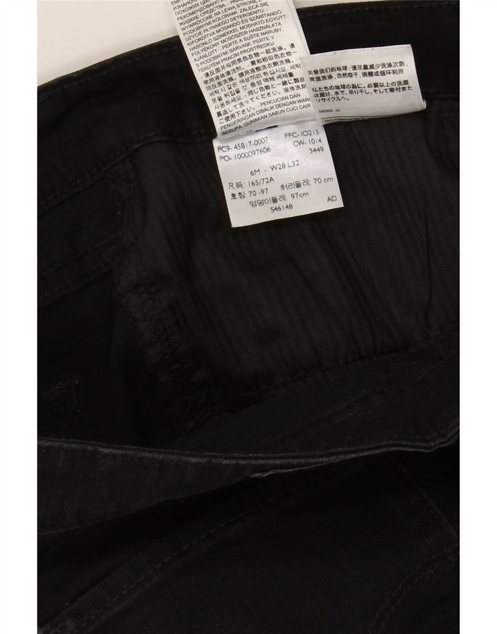 LEVI'S Womens Jegging Jeans  W28 L27 Black Cotton