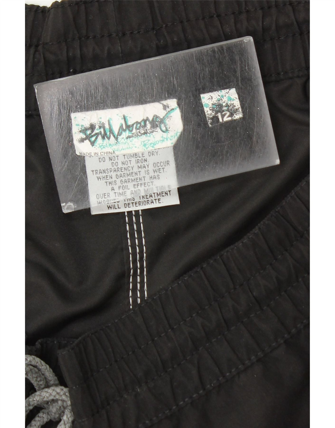 BILLABONG Damen Badeshorts mit Grafik, US 12, Größe L, Schwarz, Polyester