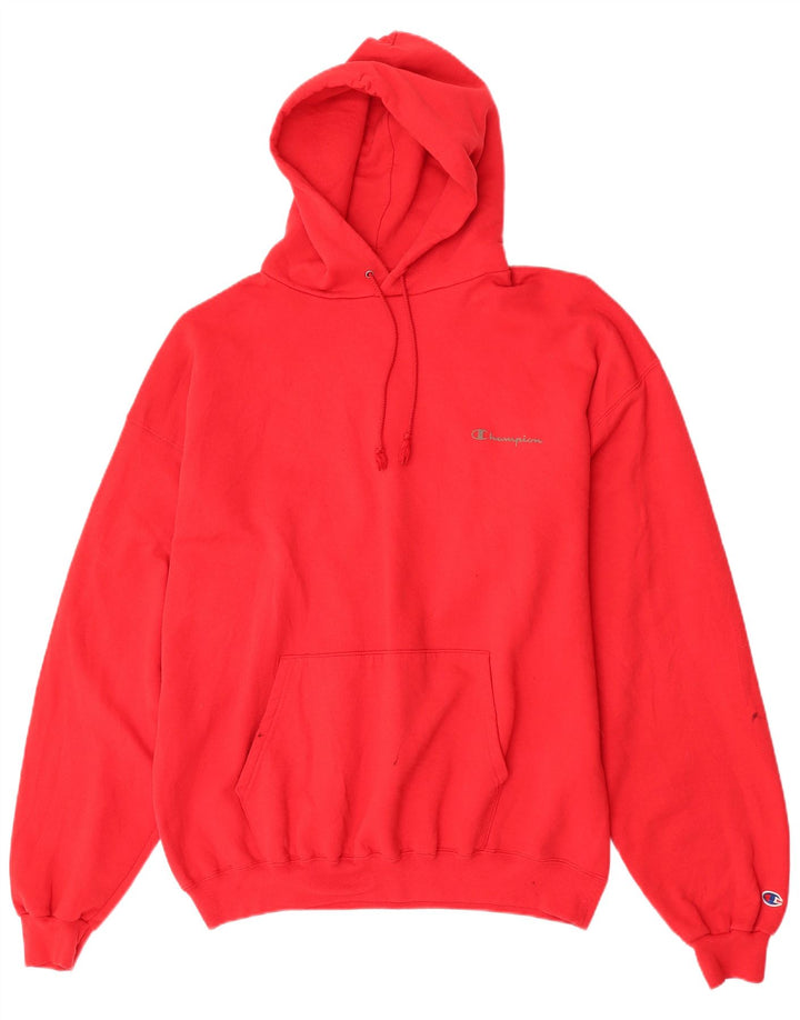 Champion Herren Kapuzenpullover XL aus roter Baumwolle