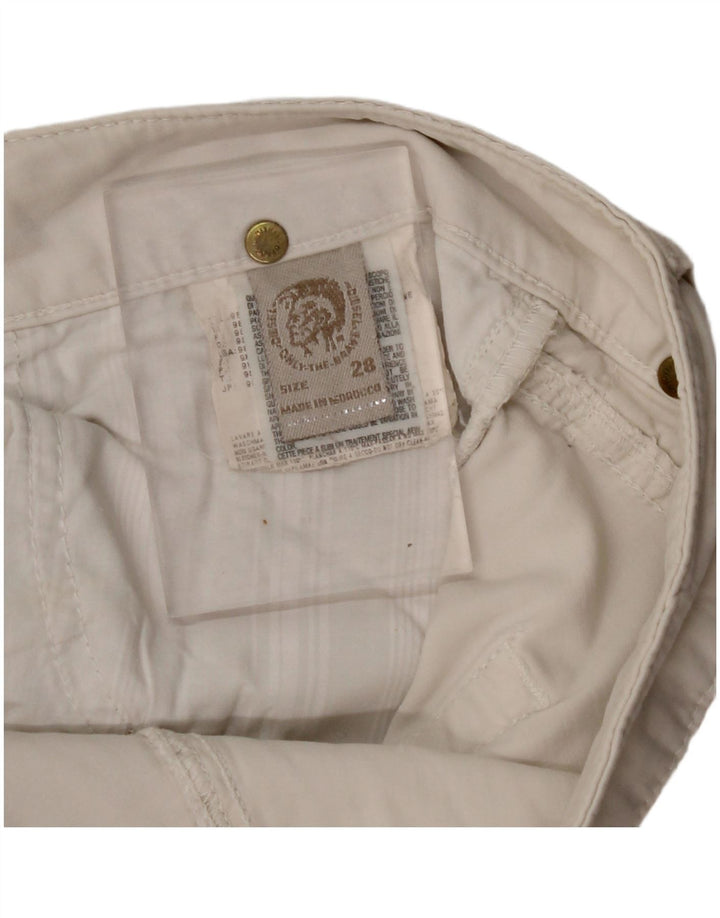 DIESEL Damen Slim Freizeithose W28 L27 Weiße Baumwolle