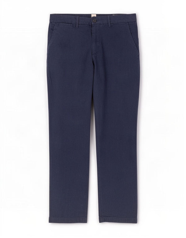 Gap Mens Straight Chino Trousers W34 L32 Navy Blue Cotton