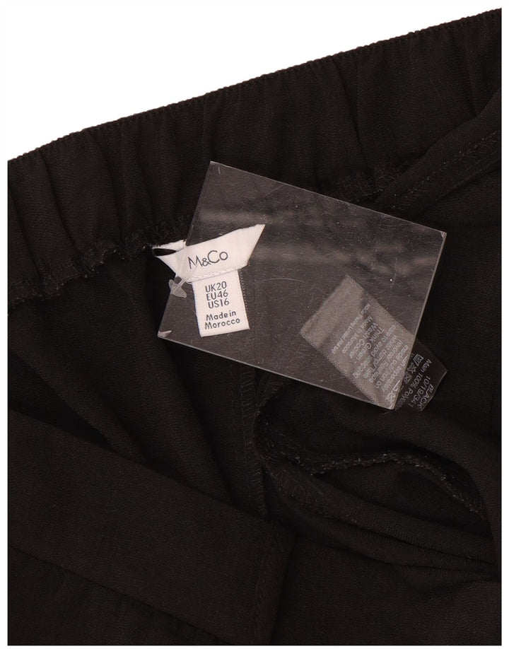 M&Co Damen Chinoshorts UK 20 2XL W40 Schwarz Polyester