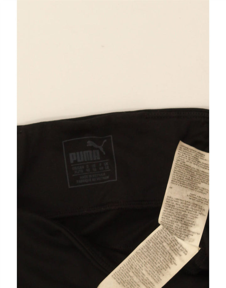 PUMA Damen Leggings UK 16 Large Schwarz Polyester