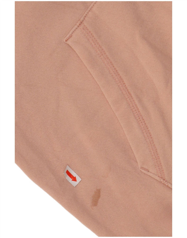 CHAMPION Womens Graphic Hoodie Pullover UK 16 Große rosa Baumwolle