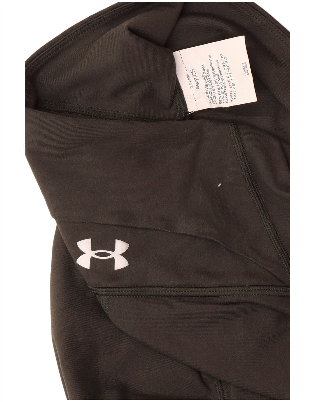 UNDER ARMOUR Damen Leggings UK 10 Small Khaki Colourblock Polyester