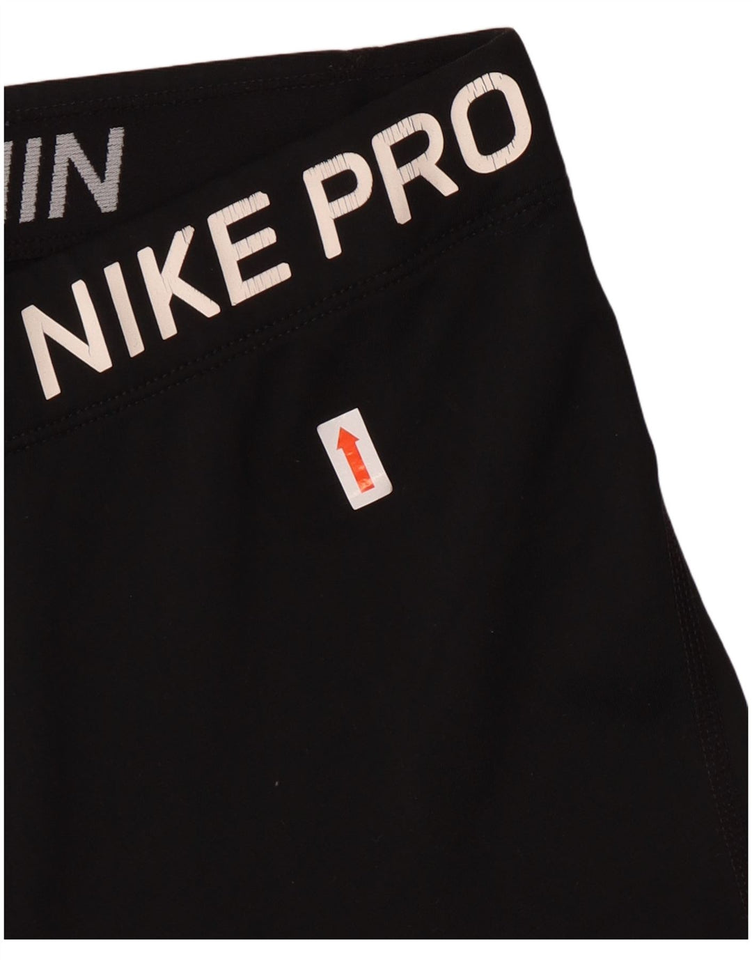 NIKE Womens Graphic Leggings UK 12 Medium  Black Polyester