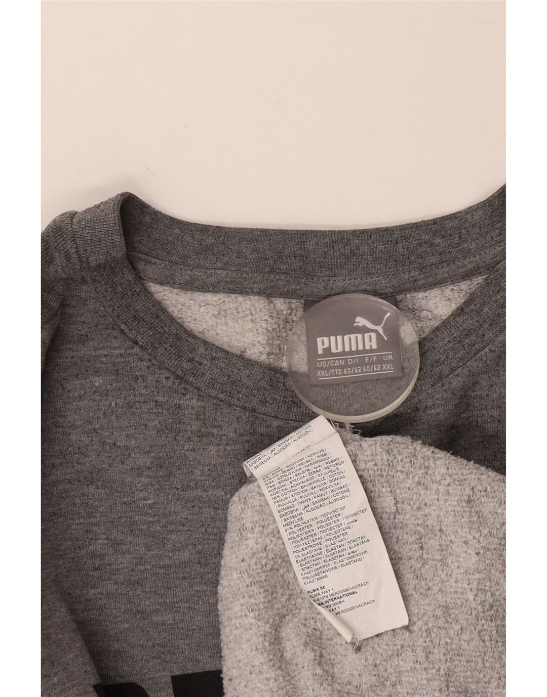 PUMA Herren Graphic Sweatshirt Pullover 2XL Grau Baumwolle