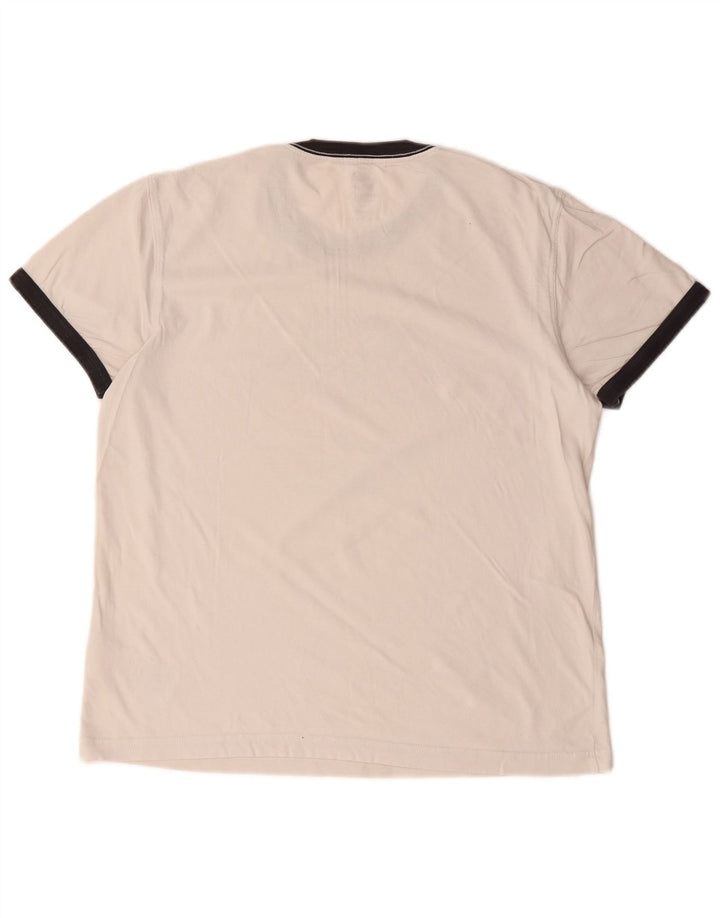 Timberland Herren-T-Shirt mit normaler Passform, Grafik, Größe S, weiße Baumwolle