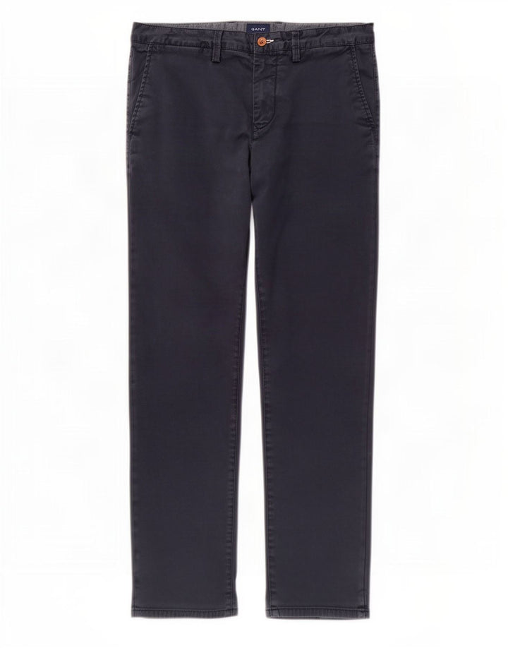 Gant Herren Straight Regular Chinohose W34 L30 Marineblau