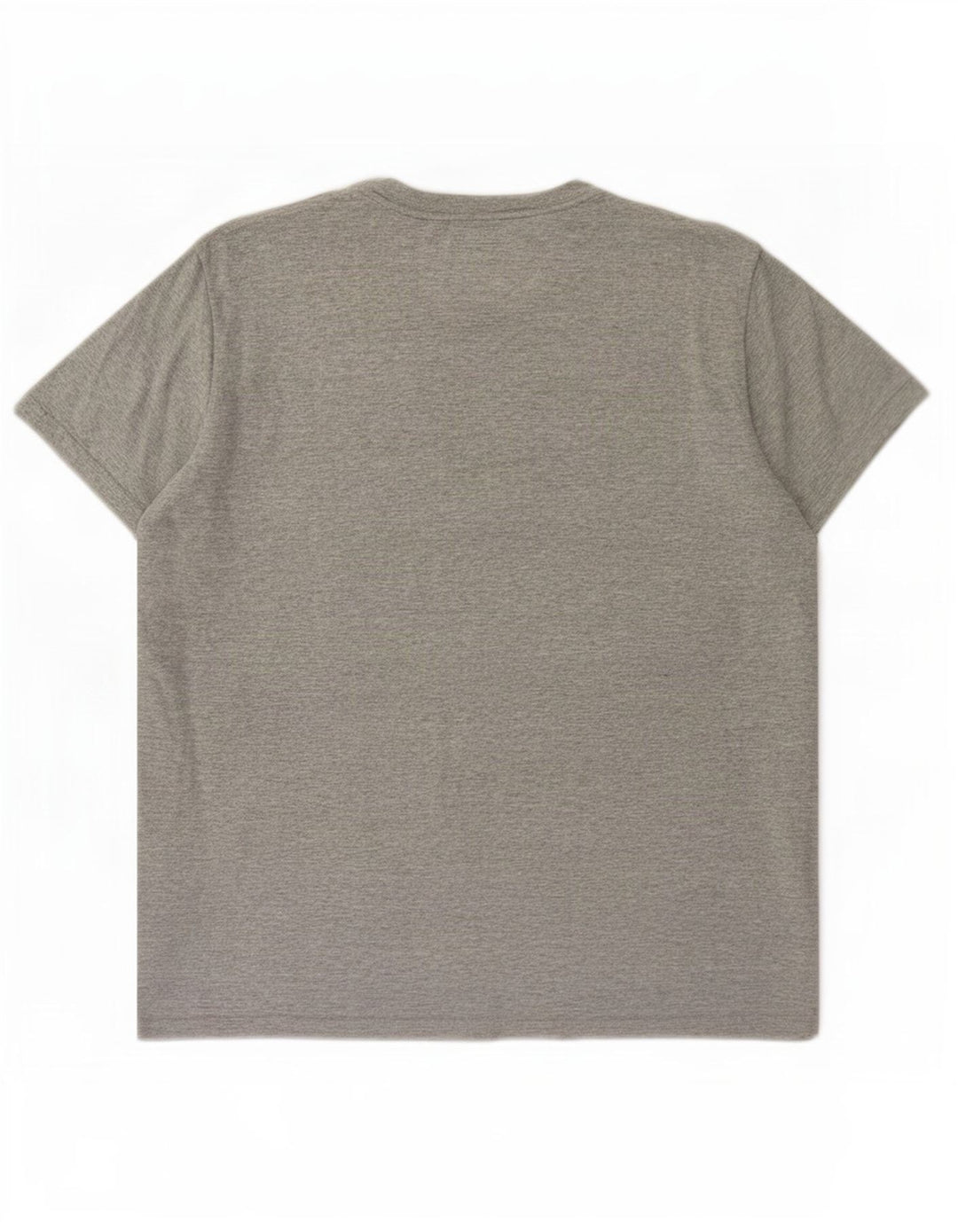 Tommy Hilfiger Herren-T-Shirt-Oberteil aus mittelgrau gefleckter Baumwolle
