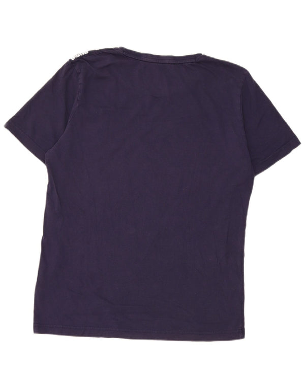 Puma Mens Graphic T-Shirt Top Medium Navy Blue