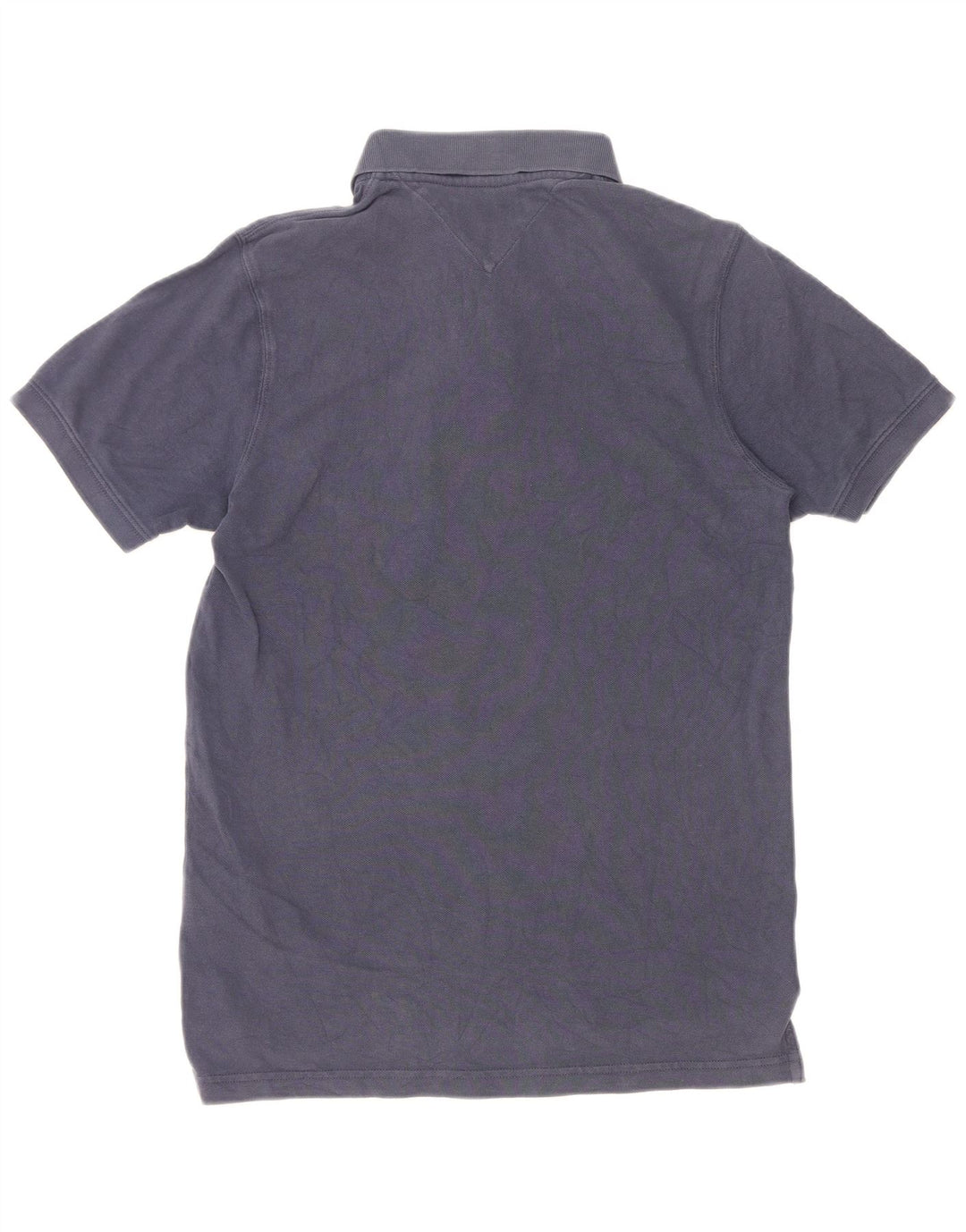 Tommy Hilfiger Herren-Poloshirt, mittelmarineblaue Baumwolle