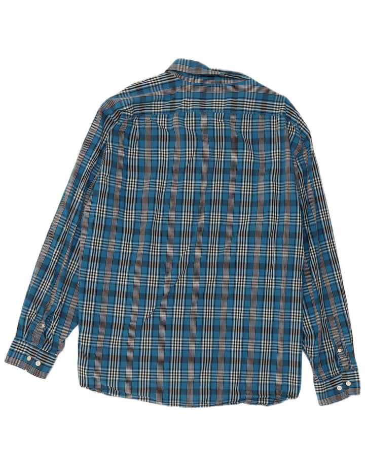 Nautica Herren-Hemd mit klassischer Passform, 2XL, marineblau, kariert, Baumwolle