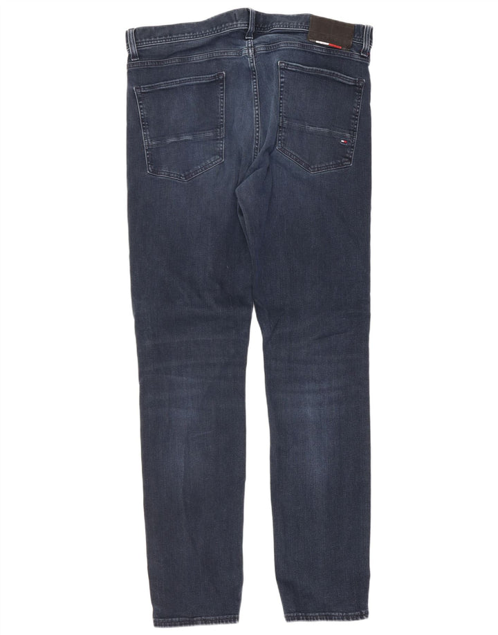 Tommy Hilfiger Herren Bleecker Slim Jeans W36 L32 Blaue Baumwolle