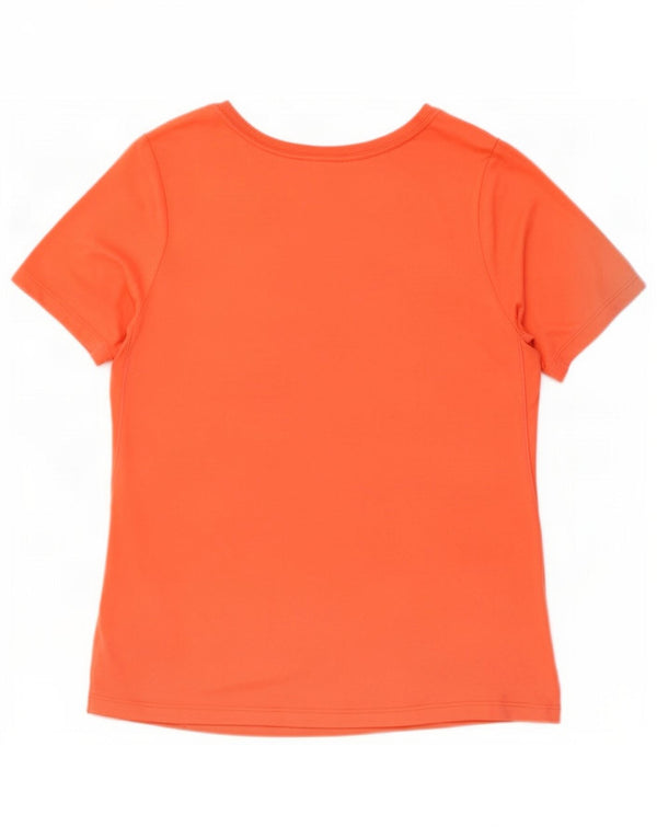 Nike Mädchen Dri Fit Graphic T-Shirt Top 13–14 Jahre XL Orange Polyester
