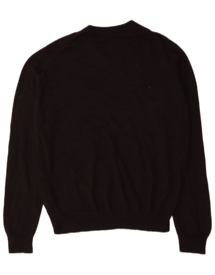 James Pringle Herren-Pullover mit V-Ausschnitt, Mittelschwarzes Acryl