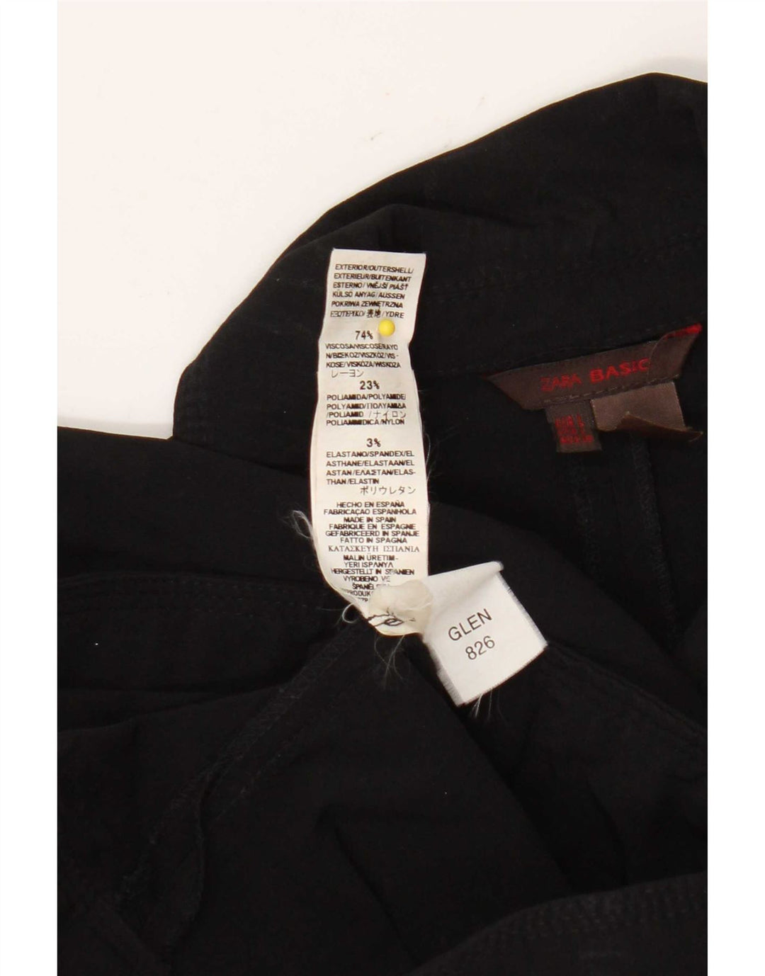 Zara Damen Bomberjacke UK 14 Große schwarze Viskose