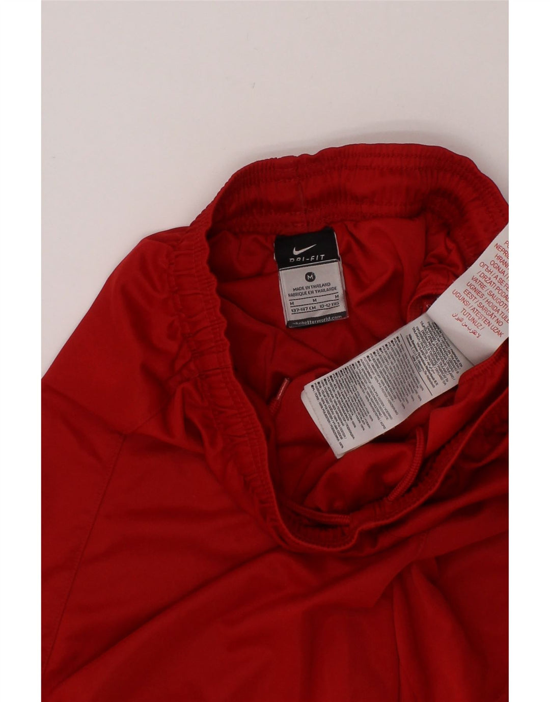 NIKE Boys Dri Fit Sport Shorts 10-11 Years Medium Red Polyester Vintage Nike and Second-Hand Nike from Messina Hembry 