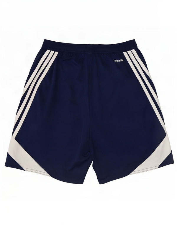 Adidas Herren Climalite Sport Shorts Small Marineblau Colourblock Polyester