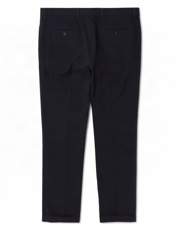 Marks & Spencer Slim-Anzughose für Herren, W38, L31, marineblaues Polyester