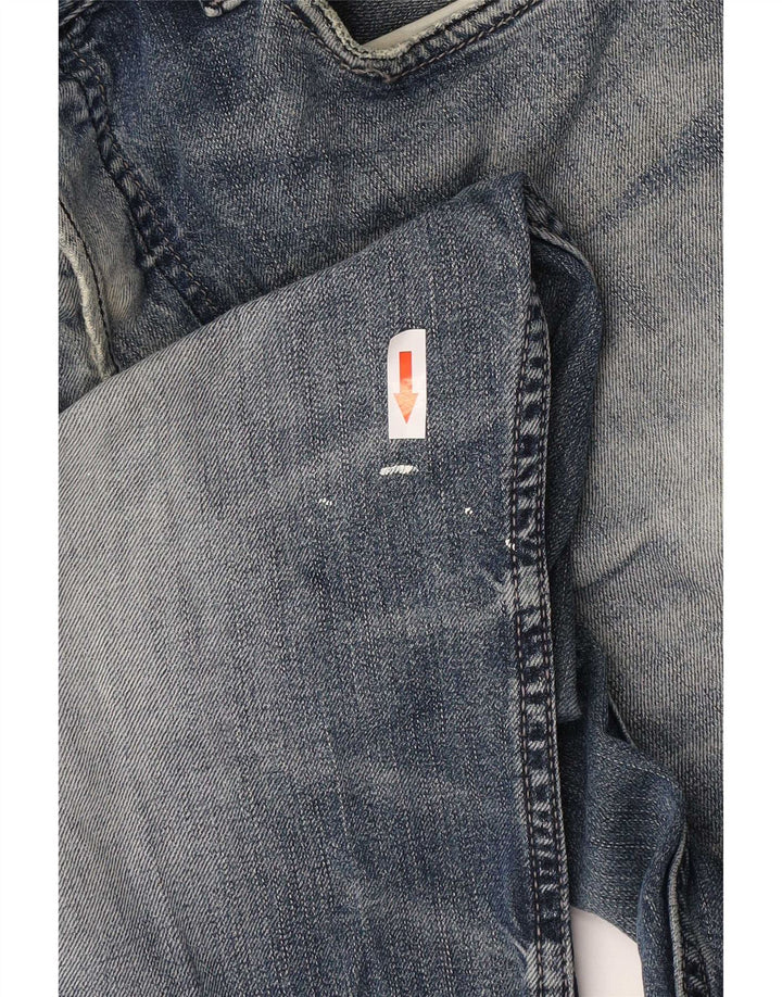 Diesel Herren Larkee Straight Jeans W32 L30 Blaue Baumwolle