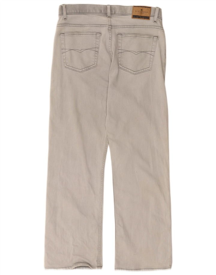 Marks & Spencer Herren Blue Harbor Straight Jeans W34 L29 Graue Baumwolle