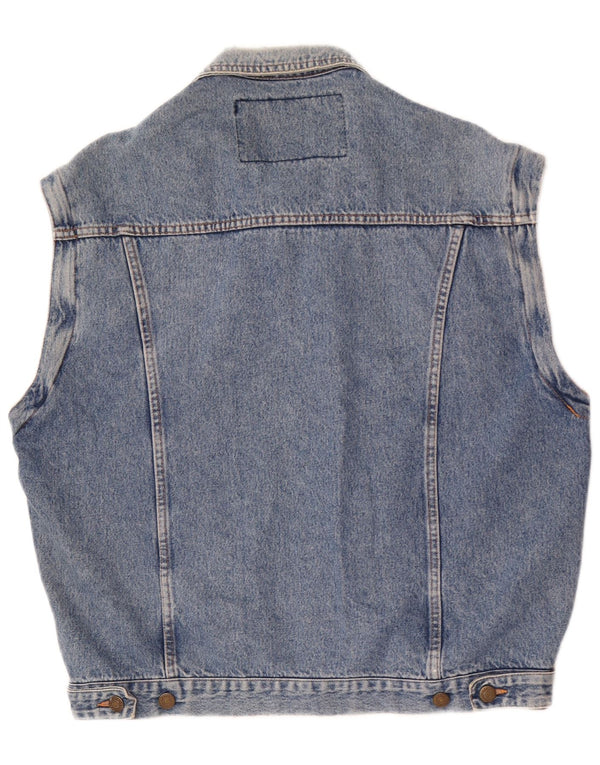 Casucci Herren Jeansweste UK 40 Large Blau