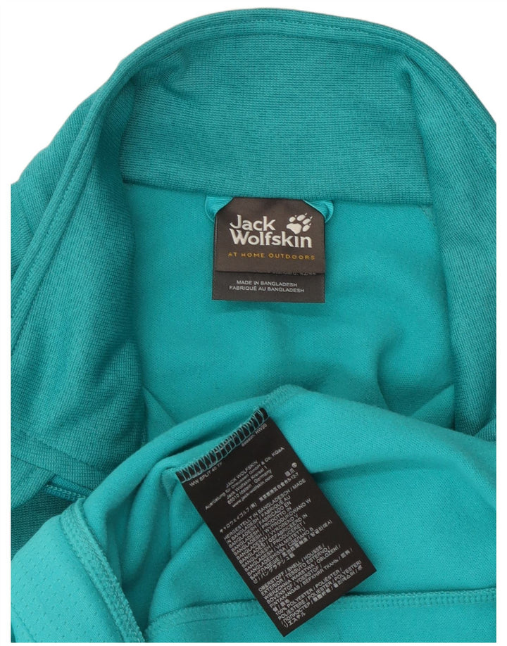 Jack Wolfskin Damen Trainingsanzug Top Jacke UK 14/16 Large Türkis
