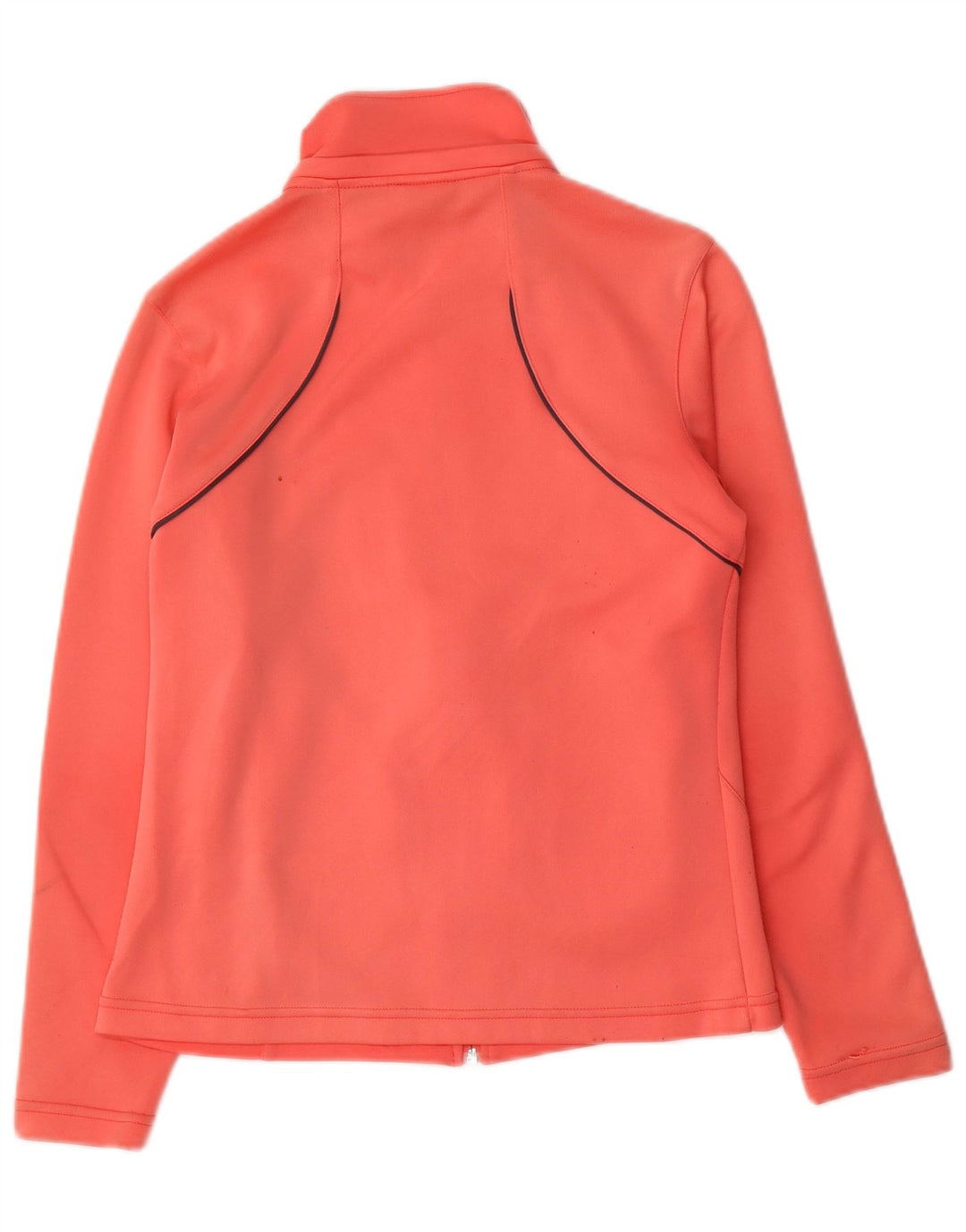 Asics Damen-Trainingsanzug-Top-Jacke, UK-Größe 8, klein, orangefarbenes Polyester