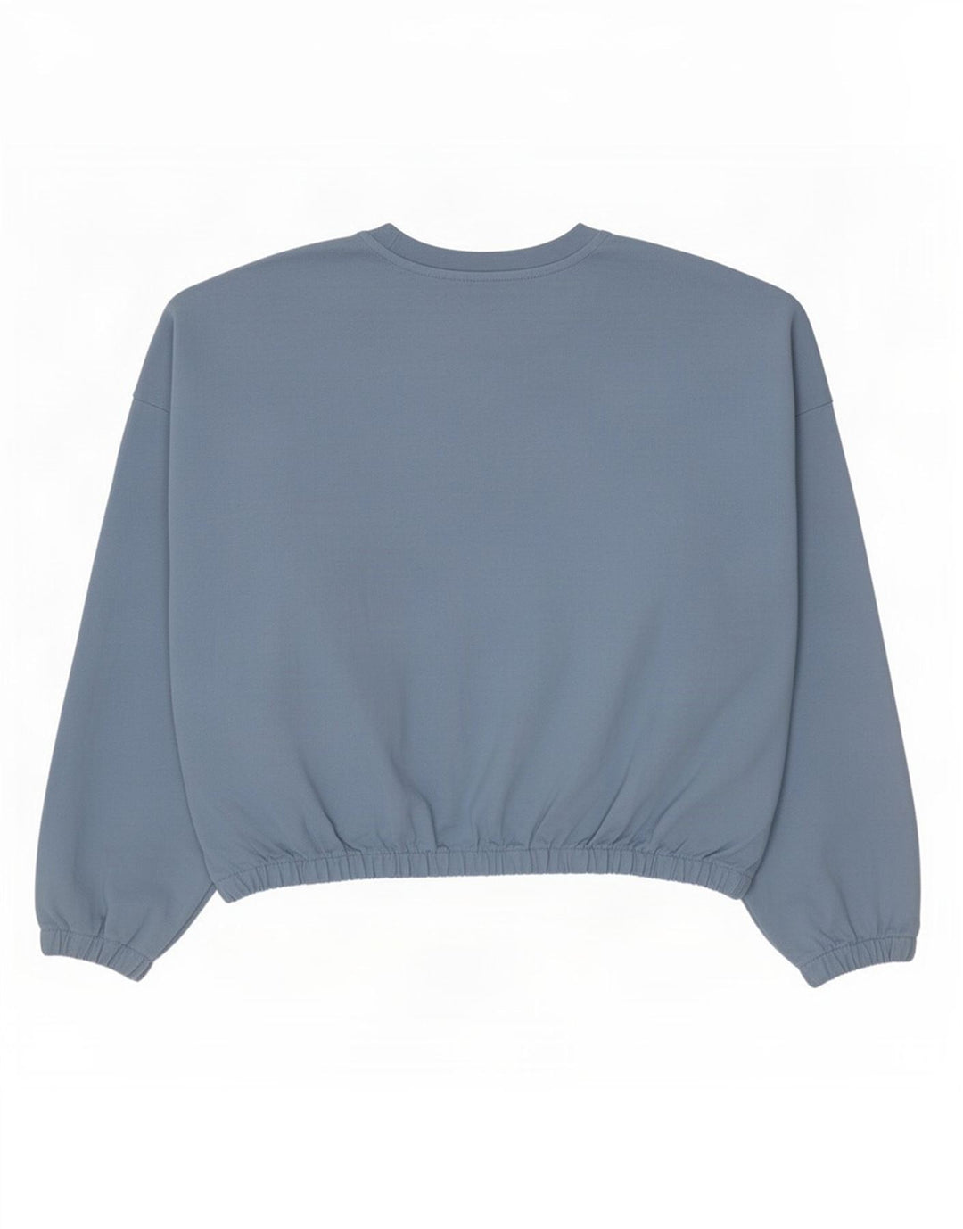 Adidas Damen Crop Oversized Sweatshirt Pullover UK 8 Small Blaue Baumwolle