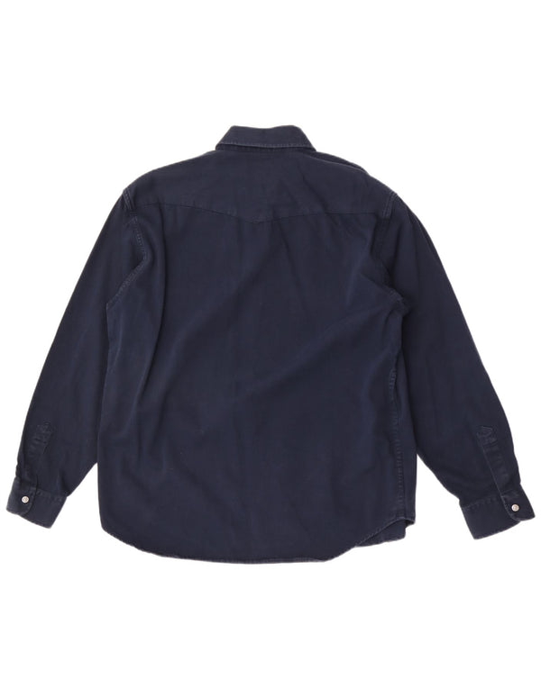 Carrera Herren-Hemd, groß, marineblau, Baumwolle