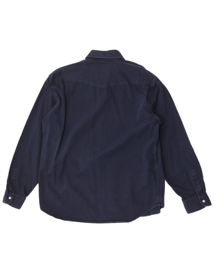 Carrera Herren-Hemd, groß, marineblau, Baumwolle