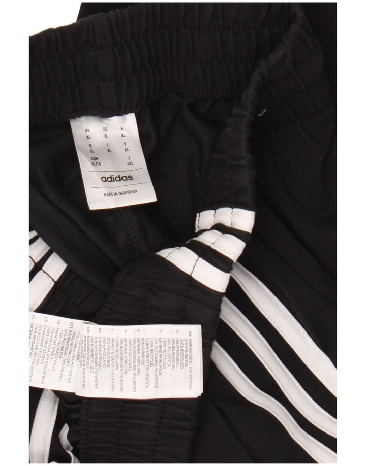 Adidas Herren-Trainingshose XL, schwarze Baumwolle