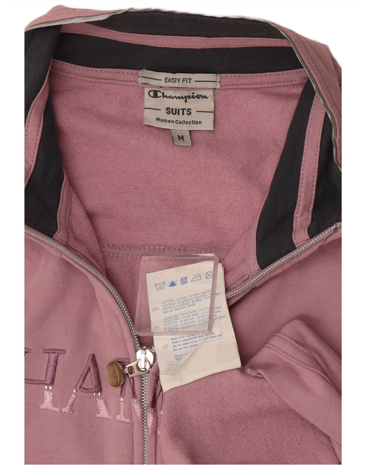 Champion Damen Easy Fit Graphic Trainingsanzug-Topjacke, UK 14, Mittelrosa