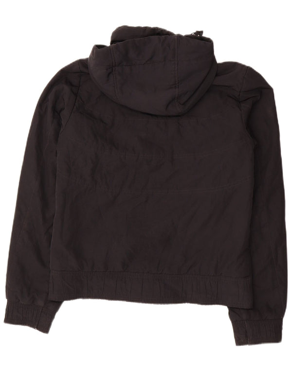 Nike Damen-Windbreakerjacke mit Kapuze, UK 10, Größe S, Schwarz, Polyester