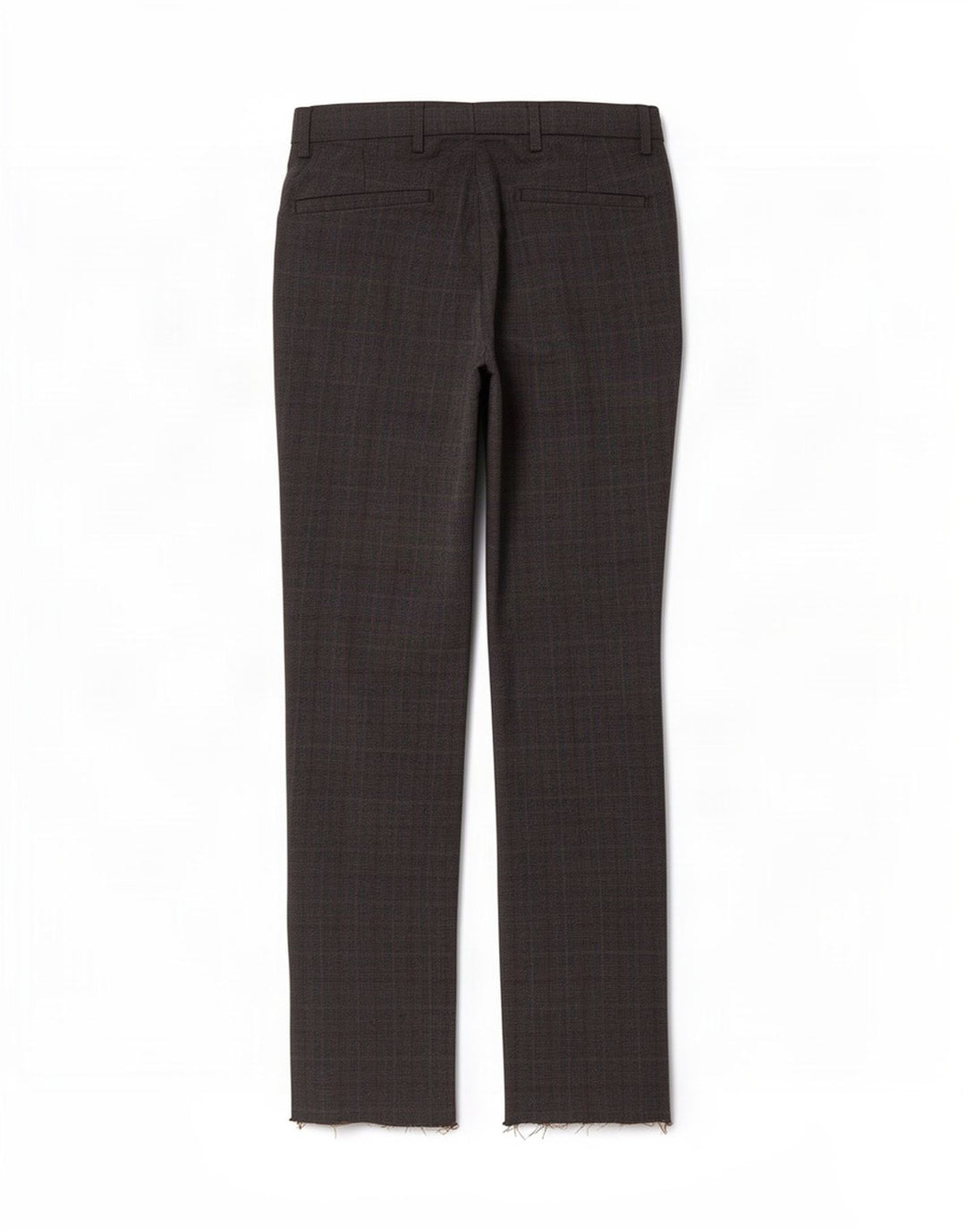 Marks & Spencer Herren-Chinohose, W30, L33, braun kariertes Polyester