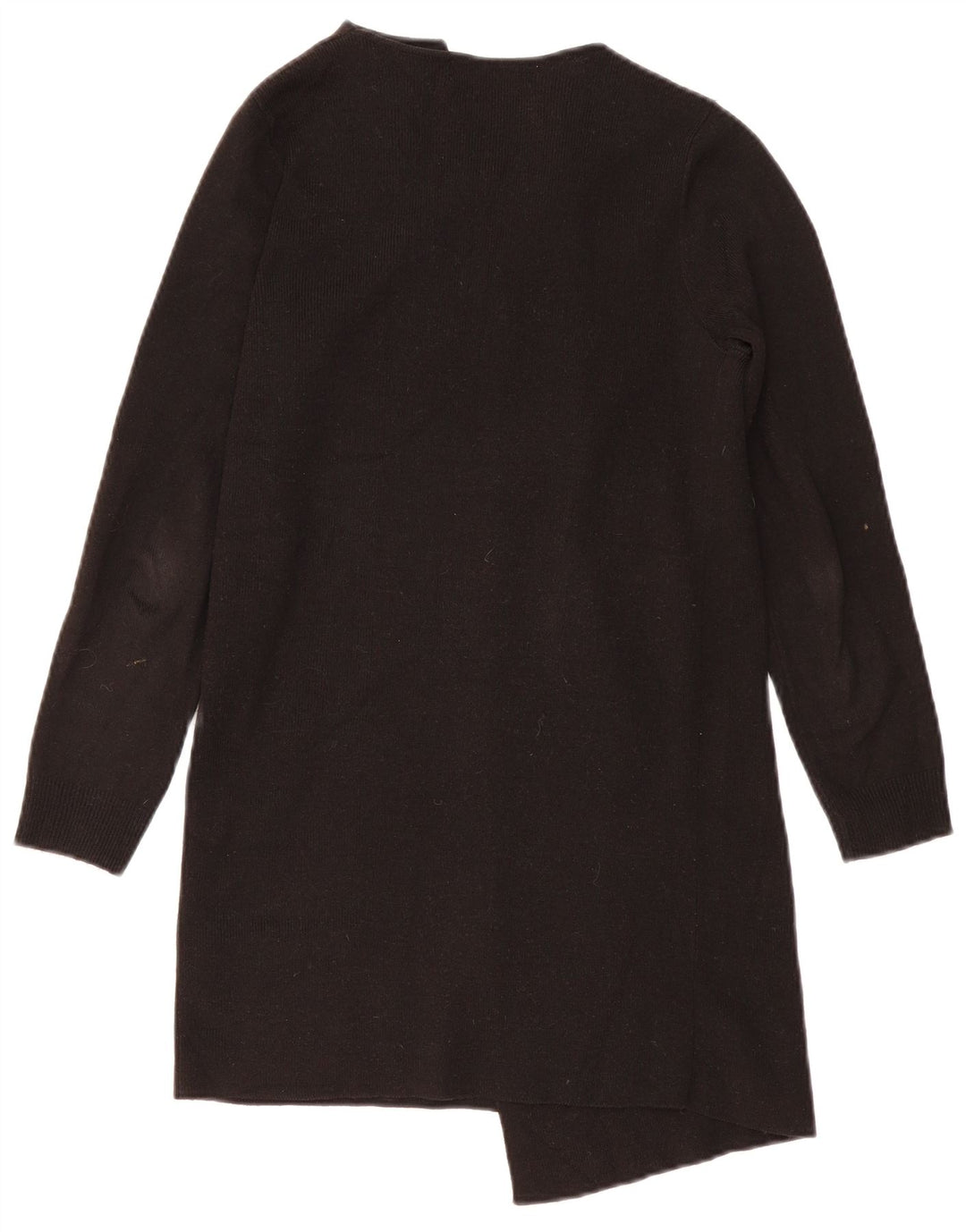 Marks & Spencer Damen Longline Open Cardigan Pullover UK 10 Small Schwarz