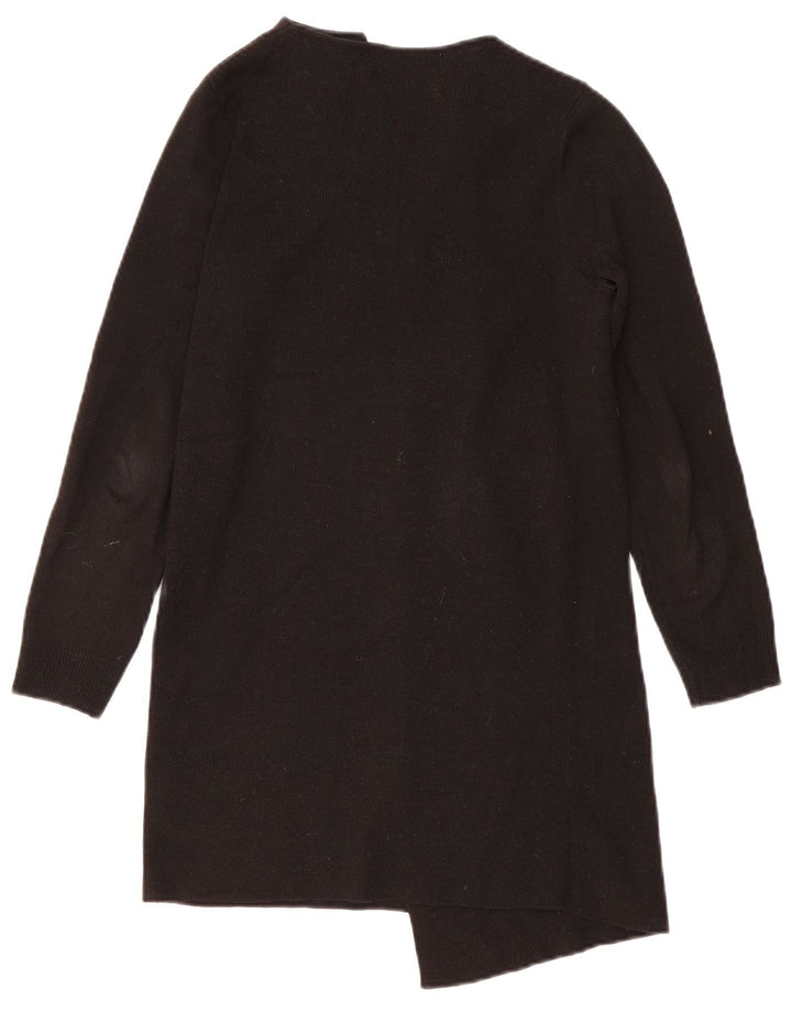 Marks & Spencer Damen Longline Open Cardigan Pullover UK 10 Small Schwarz